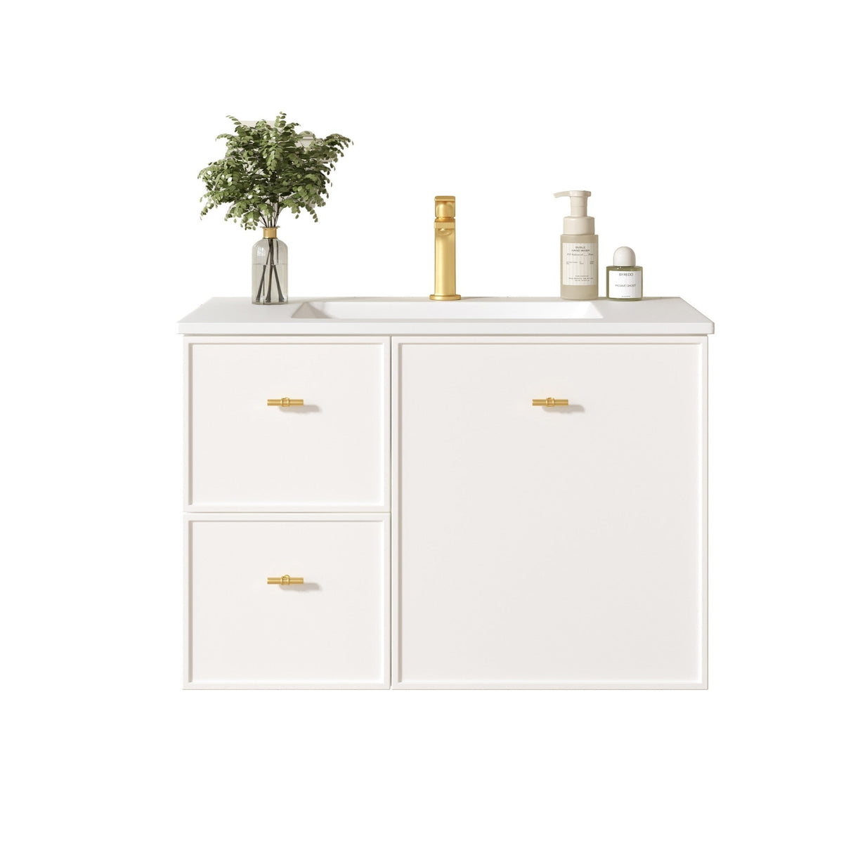 Seattle 750mm Wall-Hung Cabinet - Matt White