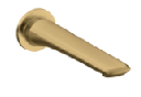 Bellino Brushed Yellow Gold Wall Bath / Spout