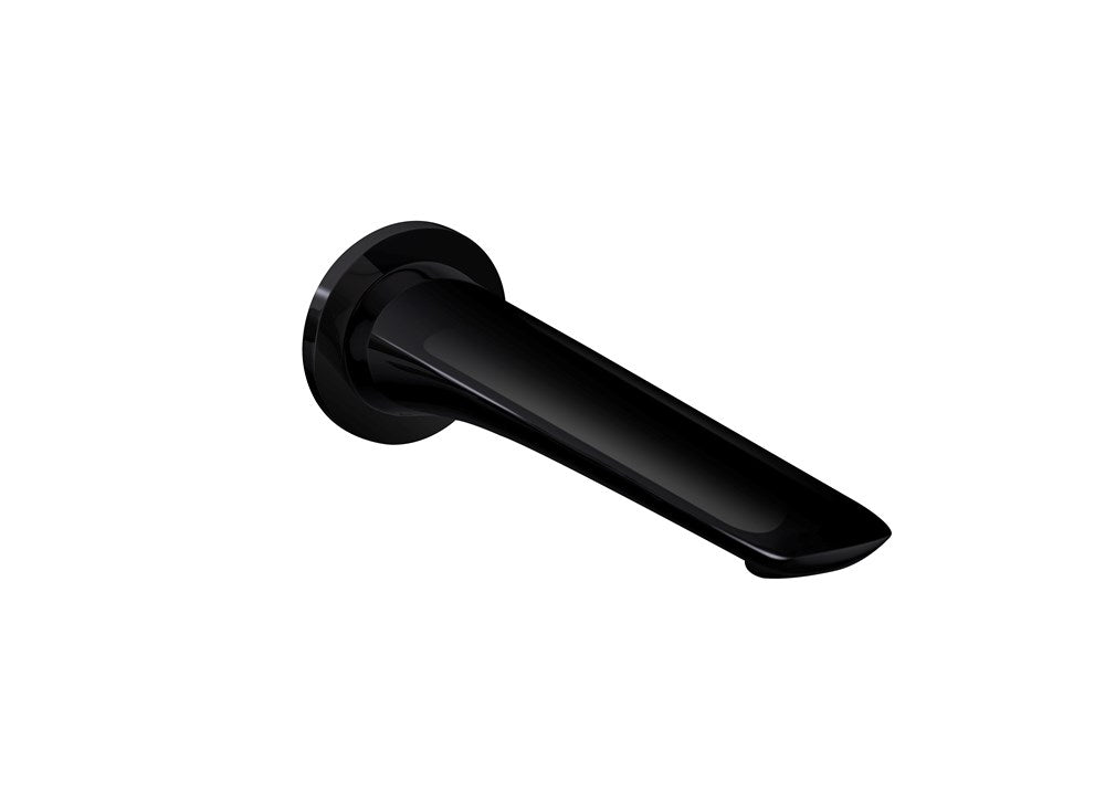 Bellino High Gloss Black Wall Bath/Spout