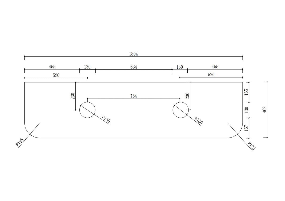 1800mm Stone Top- Silica Free Quartz Stone