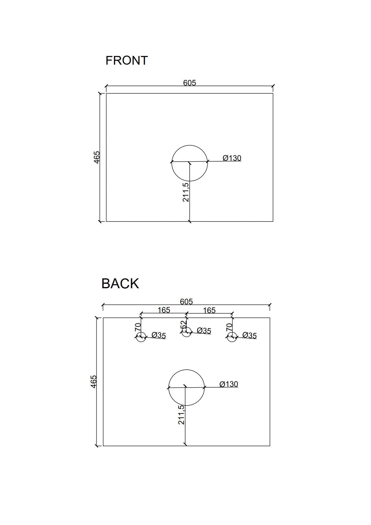 Seattle 600mm Wall-Hung Cabinet - Matt White