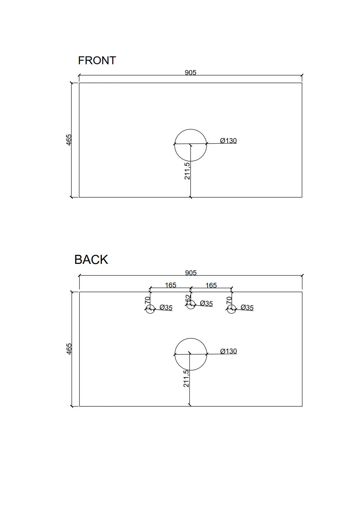 Seattle 900mm Wall-Hung Cabinet - Matt White