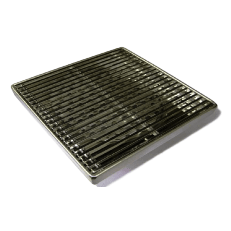 115mm Chrome Grill Square Floor Waste