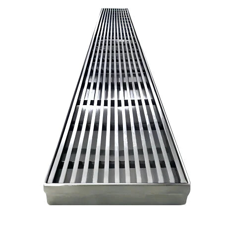 Wide Silver Linear Floor Grate 600~3000 (L) X 100 (W) MM