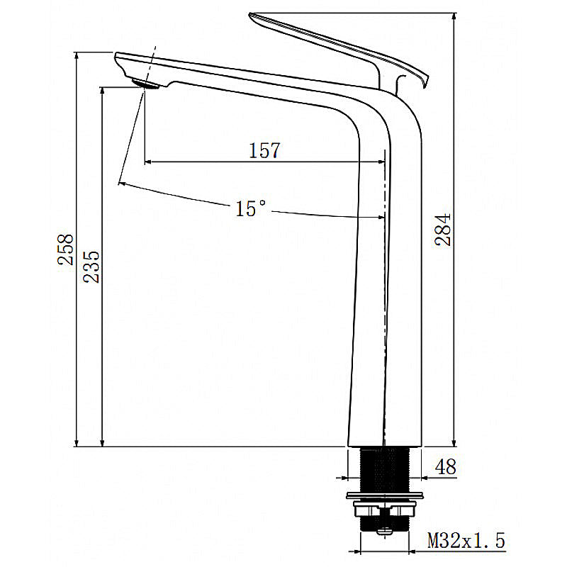 ESPERIA - Gunmetal Basin Mixer