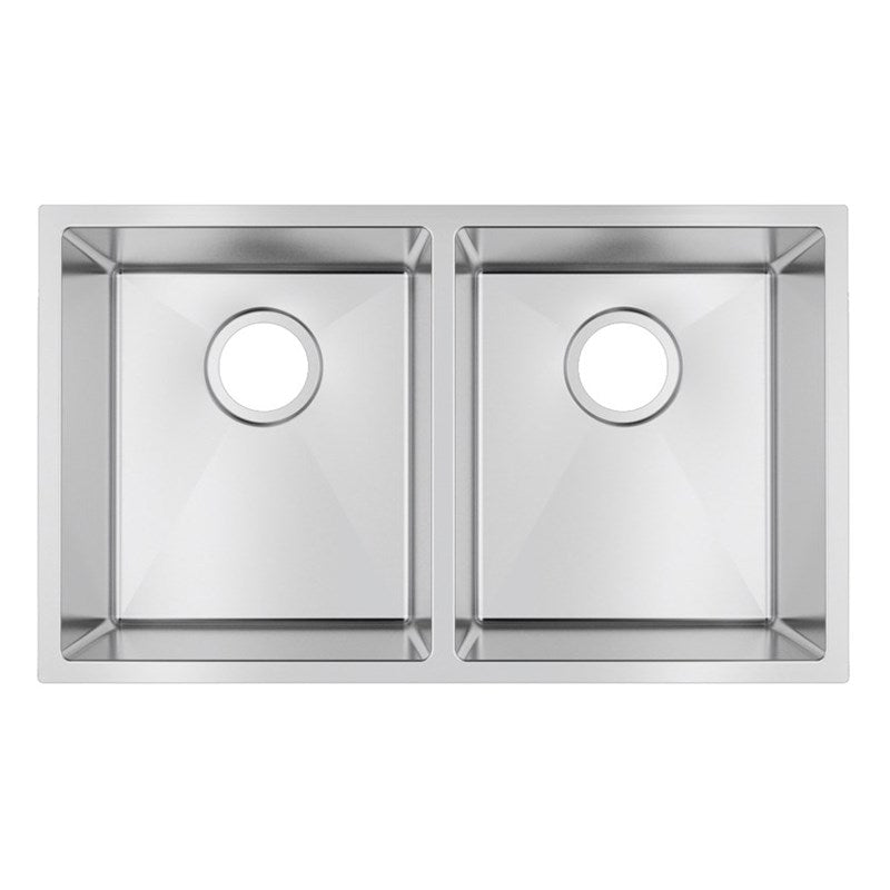 Handmade Stainless Steel Chrome Double Bowl Kitchen Sink 1.2mm (Top/Flush/Undermount) 740*440*200mm