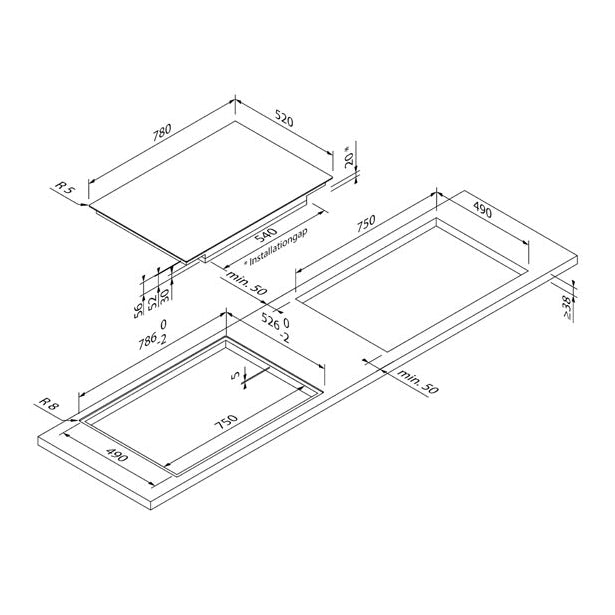 BLAUPUNKT 80CM INDUCTION COOKTOP (BLACK)