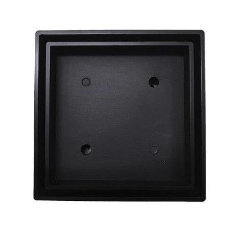 Matte Black Tile Insert Slim Smart Square Floor Waste
