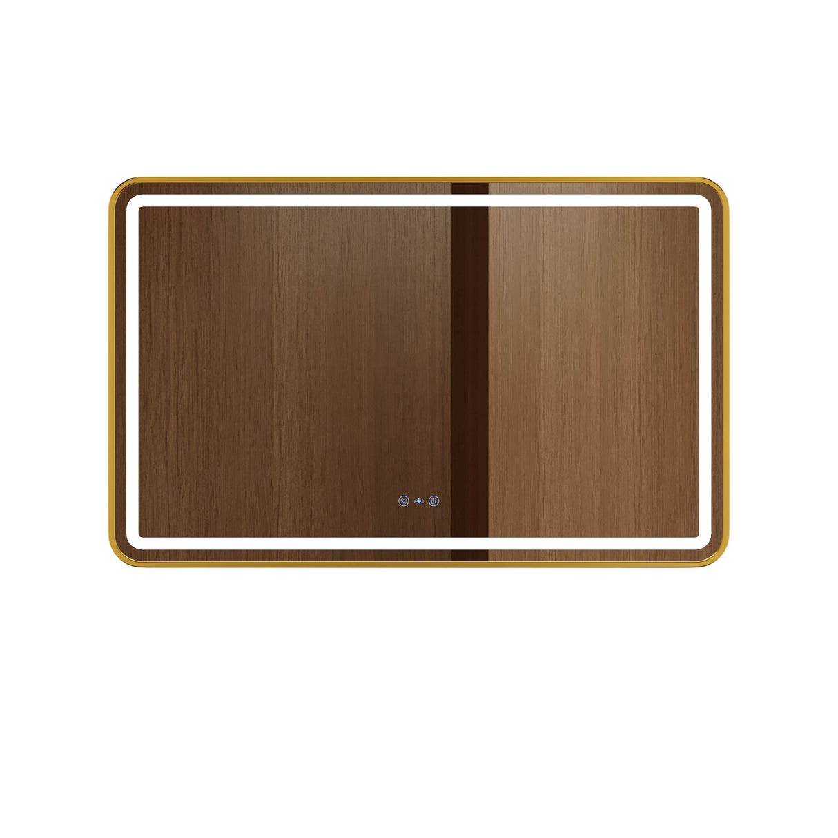 Venus 600×750 / 750×900 / 1200×750mm LED Rectangular Mirror – Brushed Gold Frame
