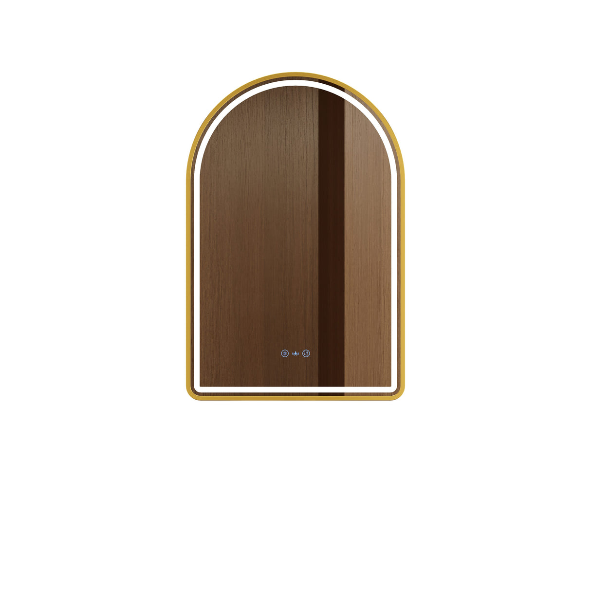 Venus 600×900mm LED Arch Mirror– Brushed Gold Frame