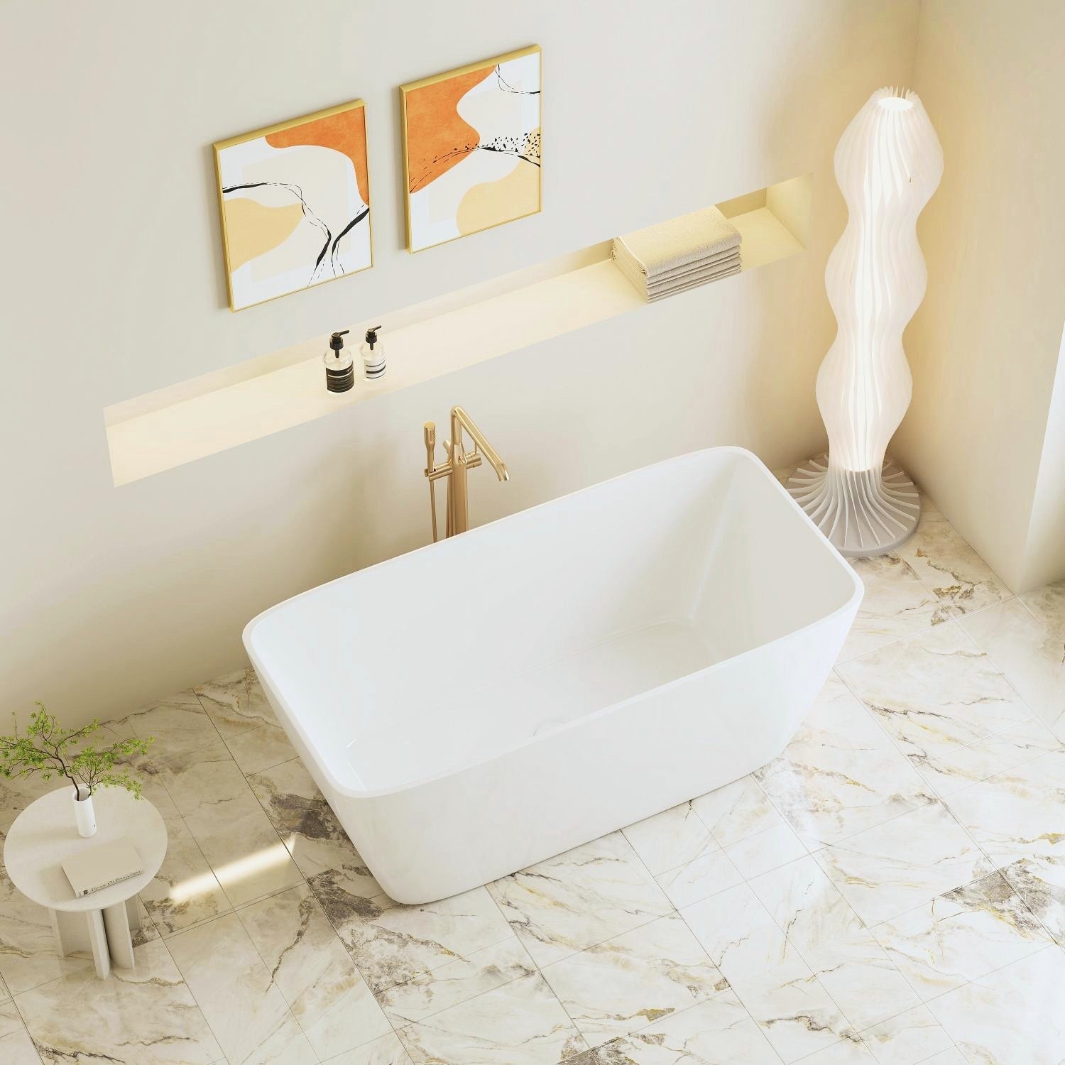 Venice Freestanding Bathtub - Gloss White