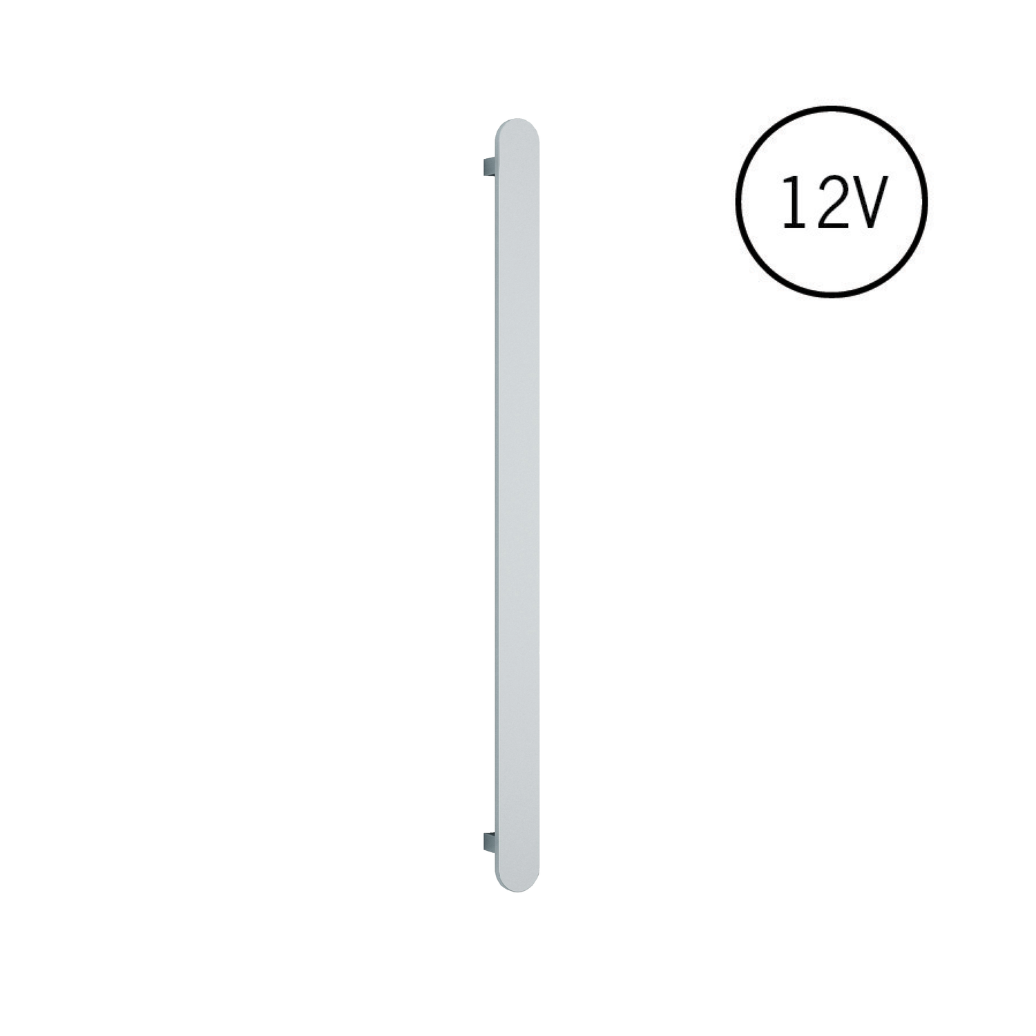 Vertical Single Flat Heated Towel Rail