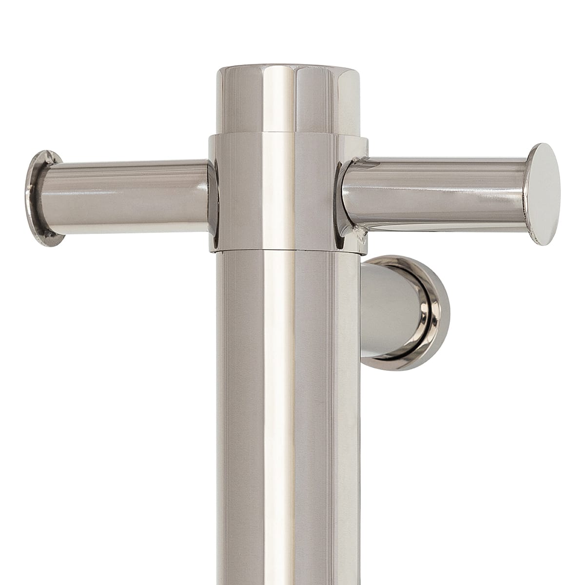 Vertical Single Towel Rail - Brushed Stainless Steel | Thermogroup