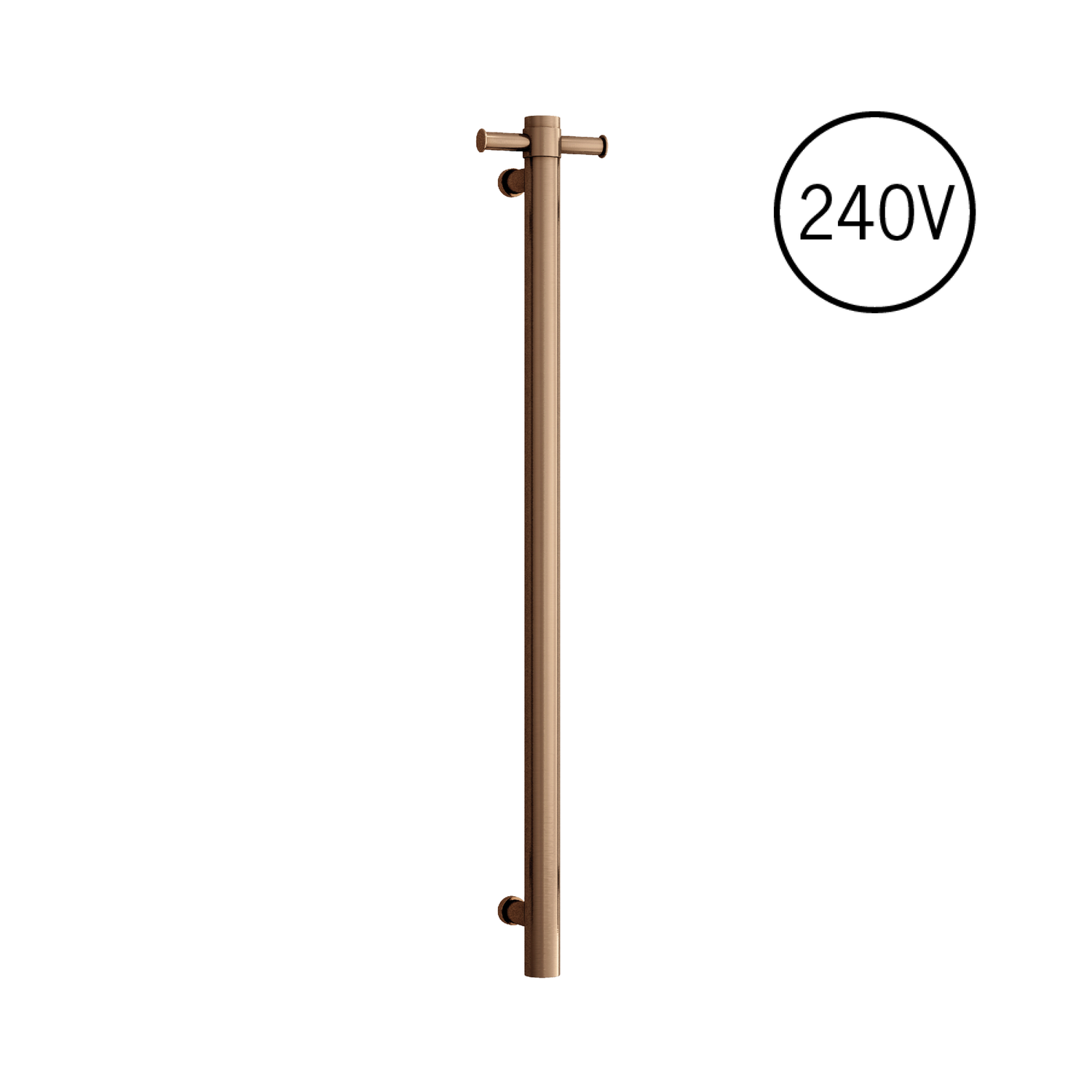 VSH900HBZ Brushed Bronze 240Volt Vertical Single Heated Rail