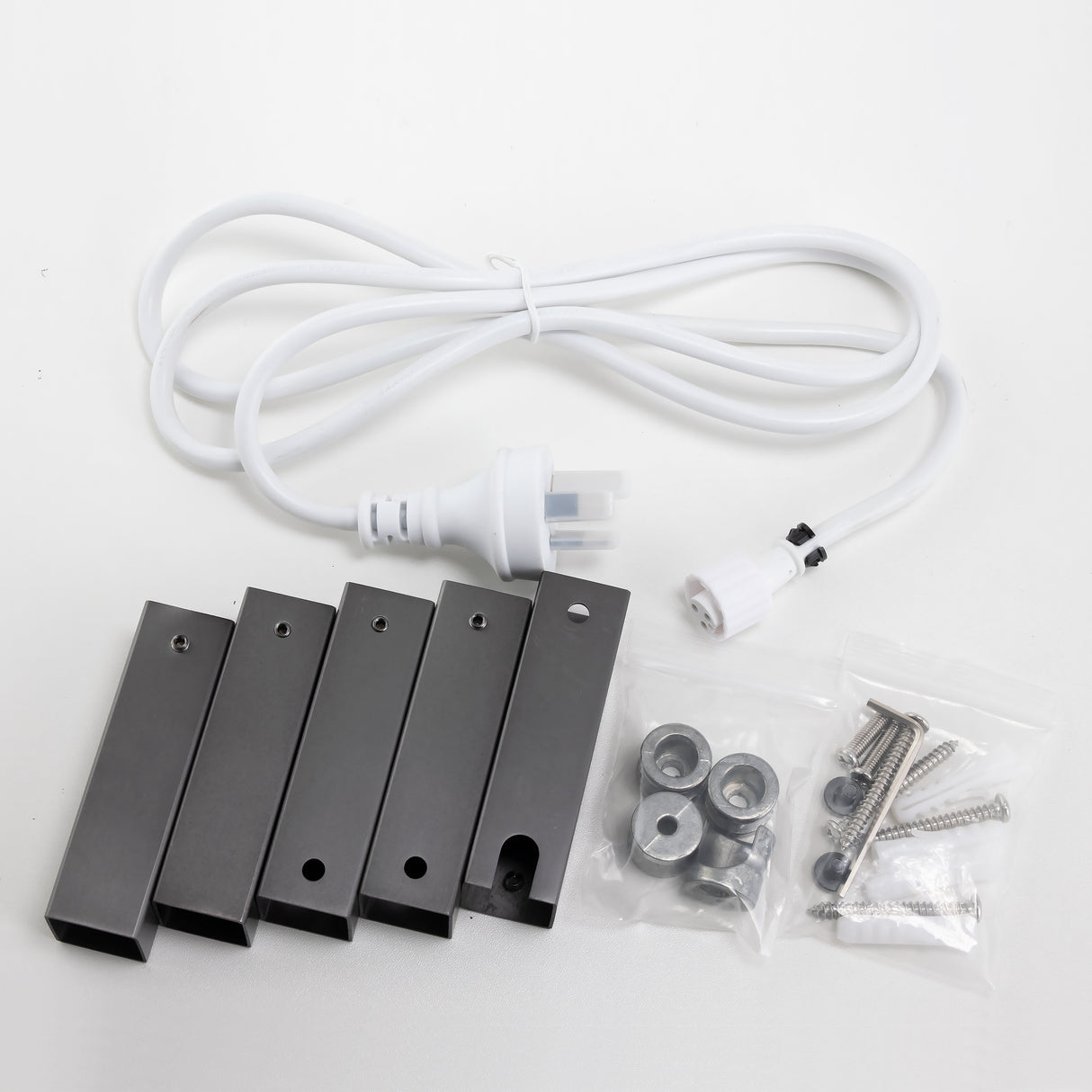 Brushed Gunmetal Heated Towel Rack 4 Bars