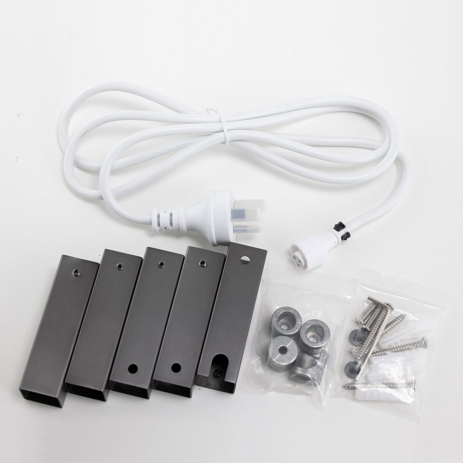 Brushed Gunmetal Heated Towel Rack 6 Bars