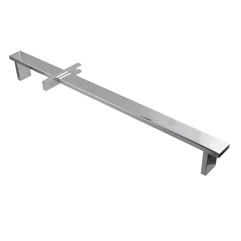 Chrome Shower Rail with Handheld Shower