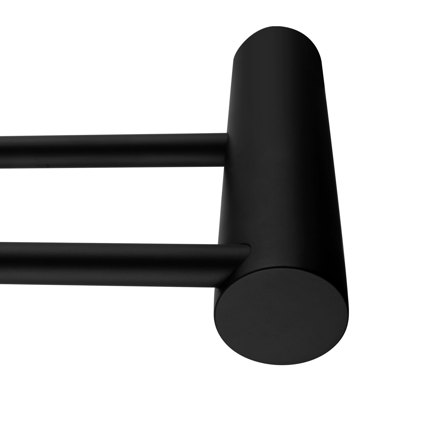 600mm Black Double Towel Rail