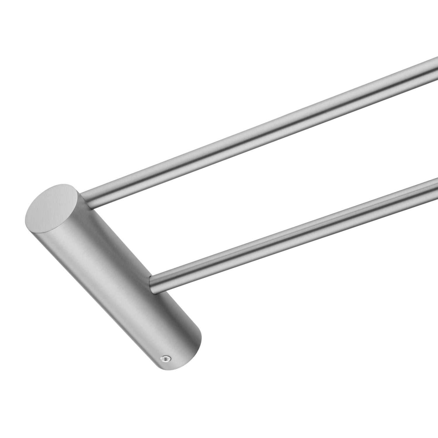 600mm Brushed Nickel Double Towel Rail