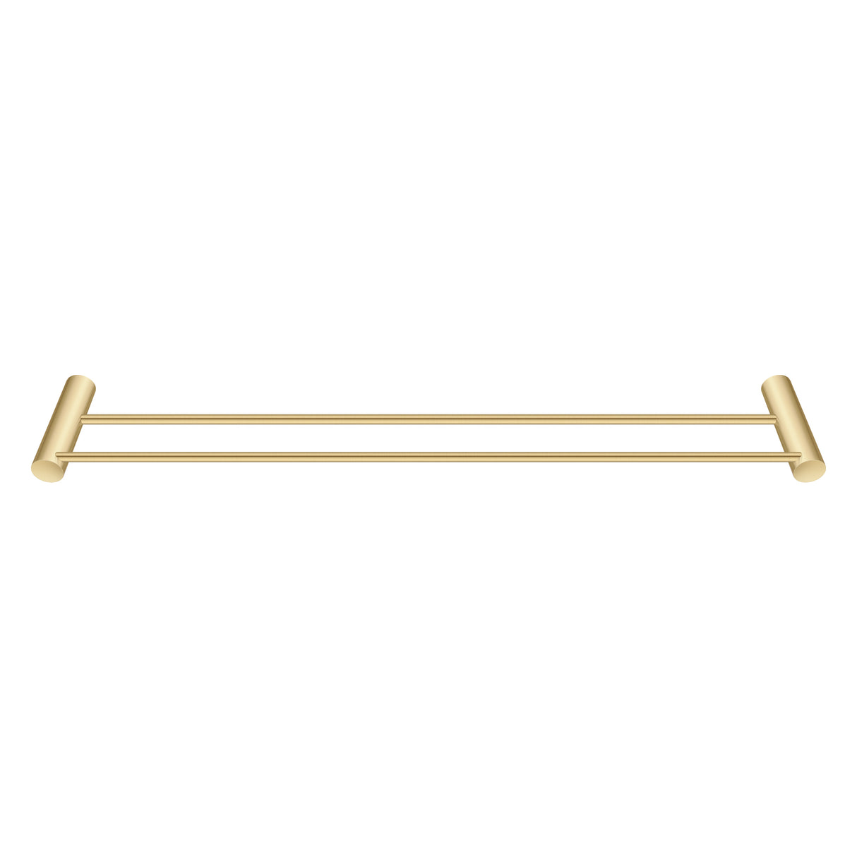 600mm Brushed Brass Double Towel Rail
