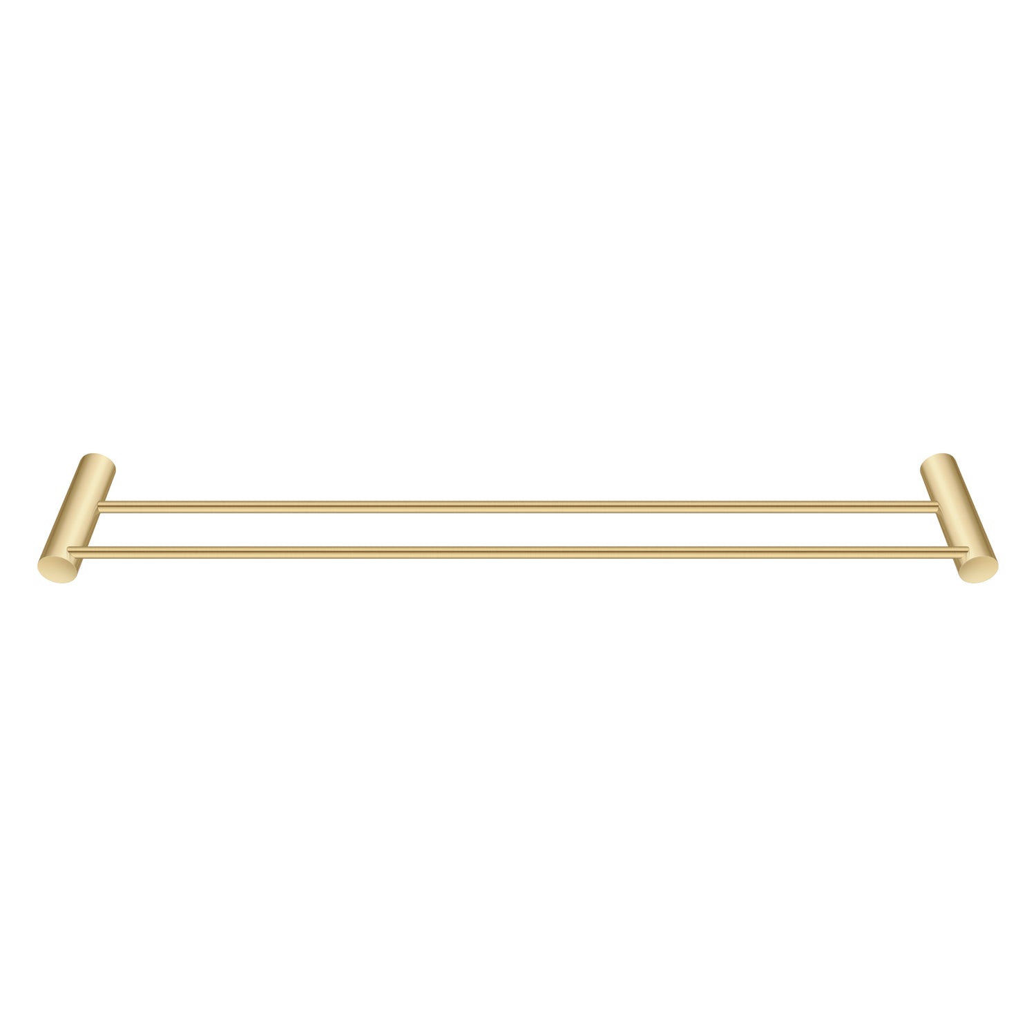 600mm Brushed Brass Double Towel Rail