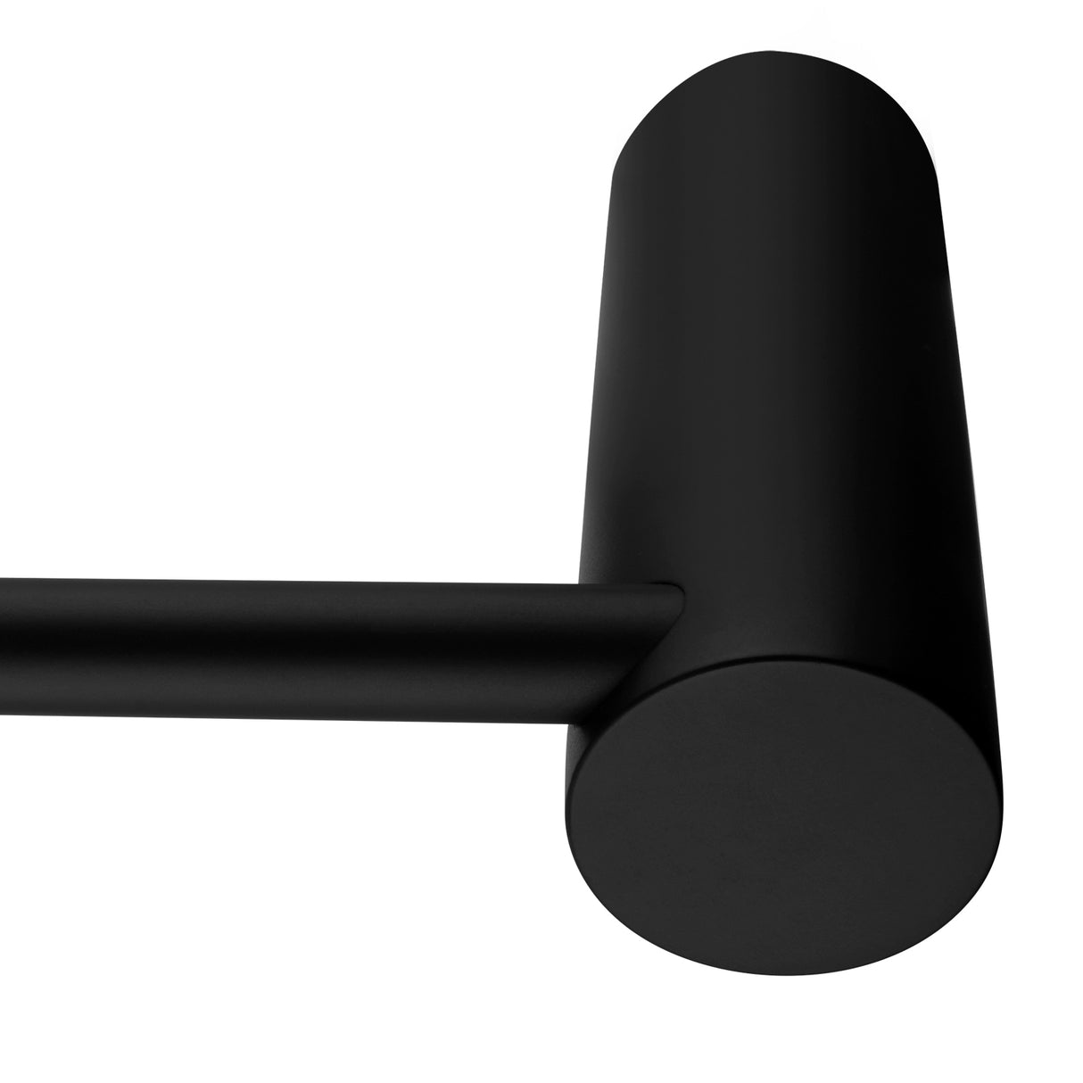 600mm Black Single Towel Rail