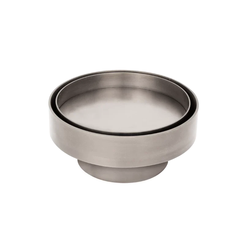 100mm Round Silver Tile Insert Floor Waste