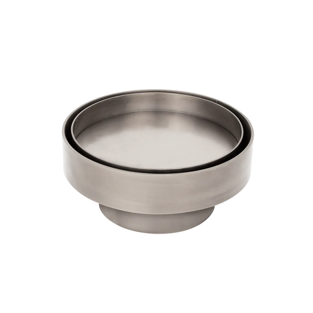 100mm Round Brushed Nickel Stainless Tile Insert Floor Waste