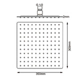 300mm Black Shower Head