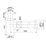 Brushed Nickel Bottle Trap