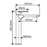 VOG - Brushed Brass Basin Mixer