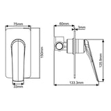 AU - Chrome Wall Mixer