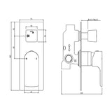 VOG - Chrome Diverter Mixer