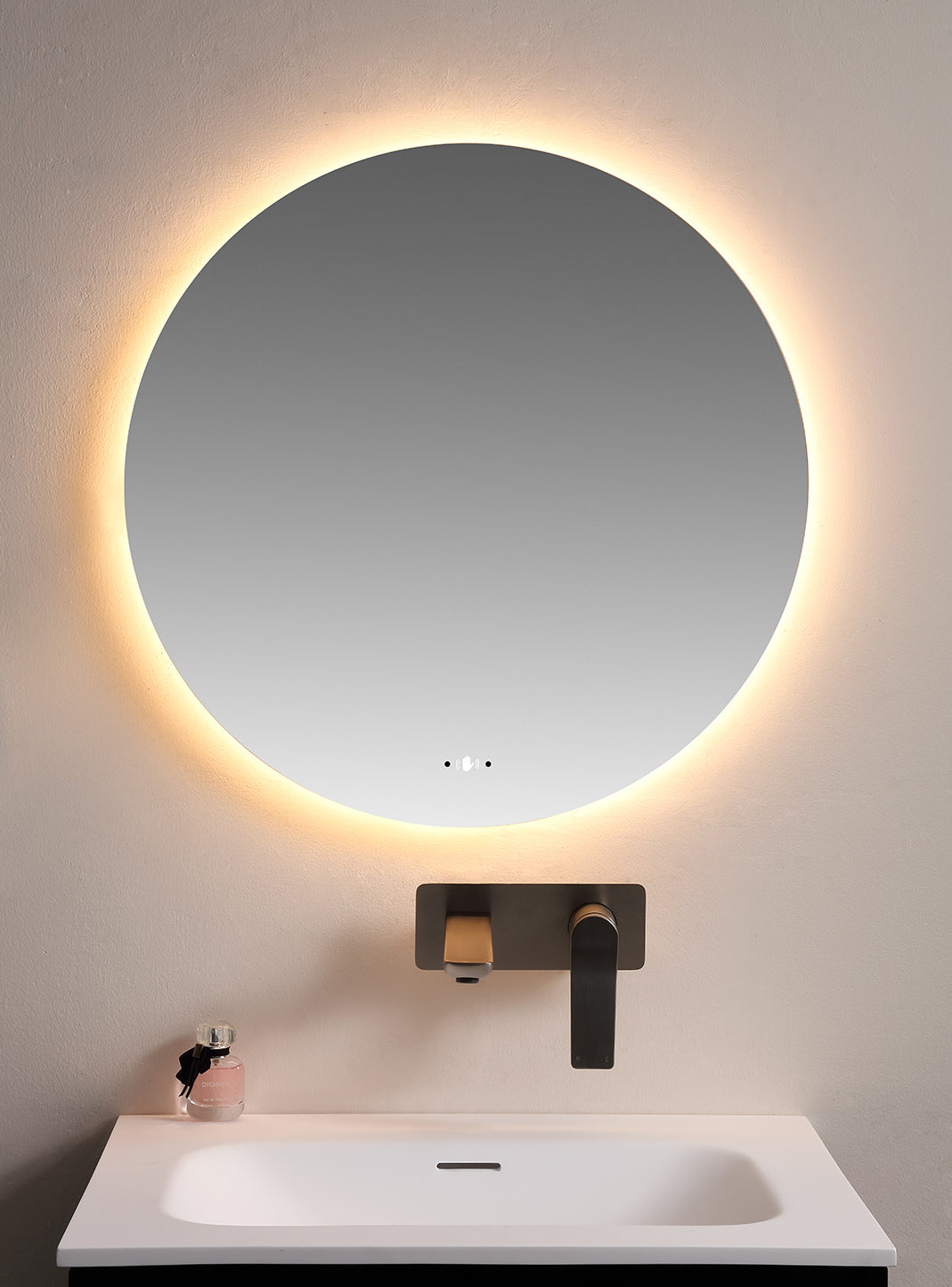 Luna Round Touchless 900 X 900 Frameless LED Mirror - Three Light Temperatures