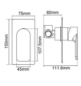 VOG - Chrome Wall Mixer