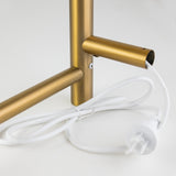Brushed Brass Heated Towel Rack 4 Bars