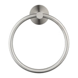 LUCID PIN - Brushed Nickel Towel Ring