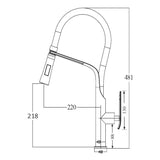 Chrome Pull Out Kitchen Mixer