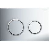 Geberit Kappa21 Flush Plate - Chrome Finish, Matt Chrome Trim