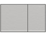 Geberit Sigma60 Dual Flush Plate  – Brushed Chrome Finish, Chrome Trim