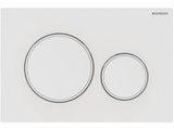 Geberit Sigma20 Flush Plate – Matt White Finish, White Trim
