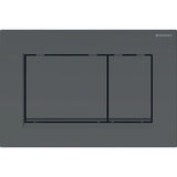 Geberit Sigma30 Flush Plate – Matt Black Finish, Black Trim