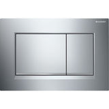 Geberit Sigma30 Flush Plate - Chrome Finish, Matt Chrome Trim