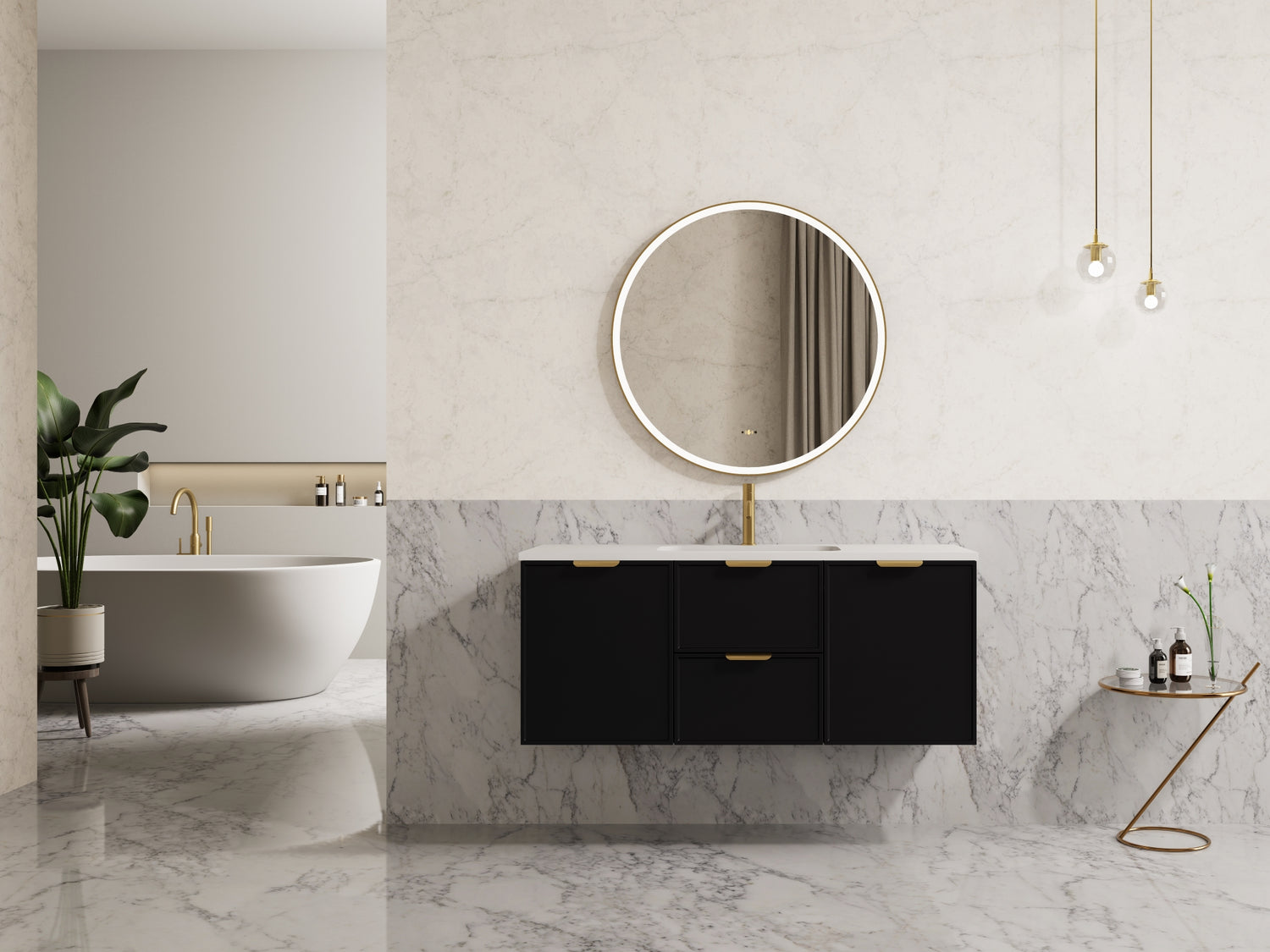 Miami Wall Hung Vanity 1200X455X480MM