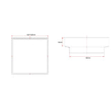 100*100*14mm Brushed Nickel Ezy Flow Guard Floor Waste