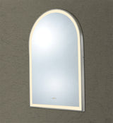 Aura Gun Metal Arched Touchless 600 X 900 Framed LED Mirror - Three Light Temperatures