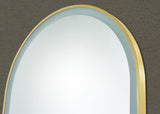 Aura Brushed Gold Arched Touchless 600 X 900 Framed LED Mirror - Three Light Temperatures