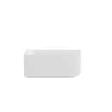 Capri Oval Fluted Freestanding Left Corner Bath 1500X750X580MM