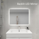 Jasper Rectangular Touchless 750 X 600 Frameless LED Mirror - Three Light Temperatures
