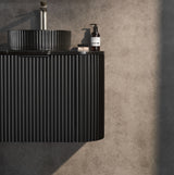 Avalon Curved Wall Hung Fluted Vanity 600X493X470MM